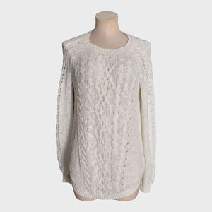 SO‎ Cable Knit Crewneck Sweater
